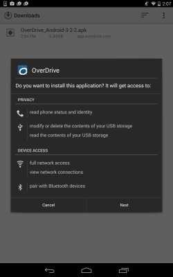 OverDrive | How to install OverDrive for Android