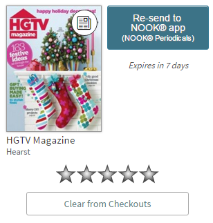 The re-send to NOOK app and clear from checkouts buttons.